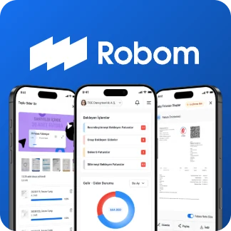 Robom mobil uygulama ekranları
